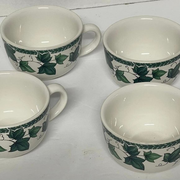 Set of coffee/tea cups Ivy Leaf Japan Cafe Classico Nancy Calhoun Vista Verde - Picture 3 of 5